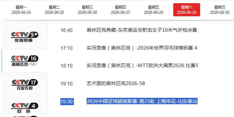 米兰体育CCTV16直播申花VS泰山！双方门将存在隐患，谢文能正好轮休，足协杯大战海港